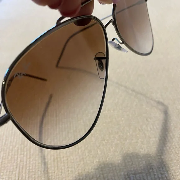 Ray-Ban Aviator Sunglasses with Tan Lenses - Picture 7 of 9